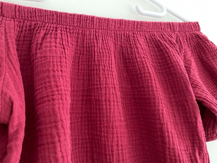 Crop top bordeaux - photo numéro 2