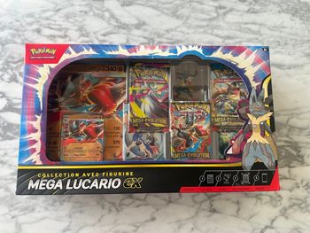 Coffret Pokemon Mega Lucario Ex Figurine 