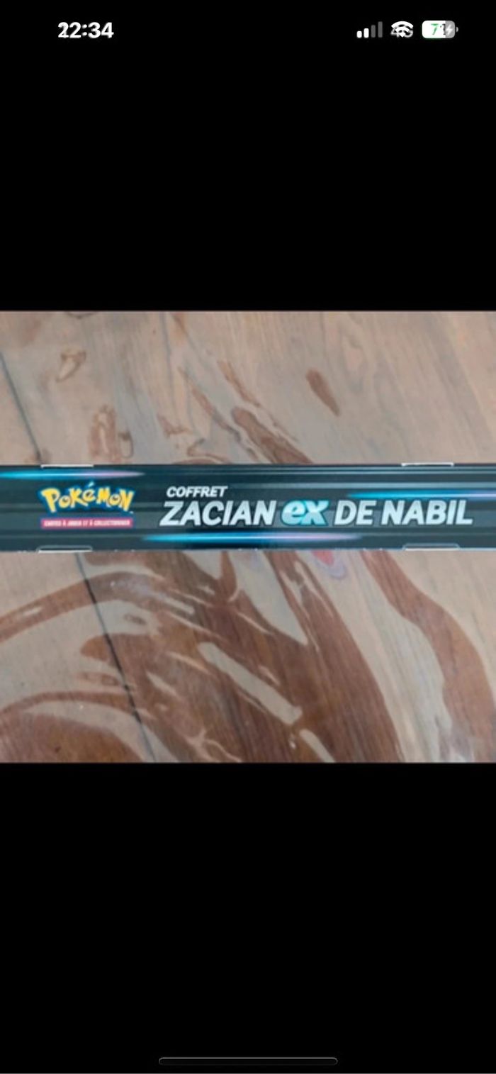 Coffret Pokémon zacian ex de Nabil - photo numéro 3