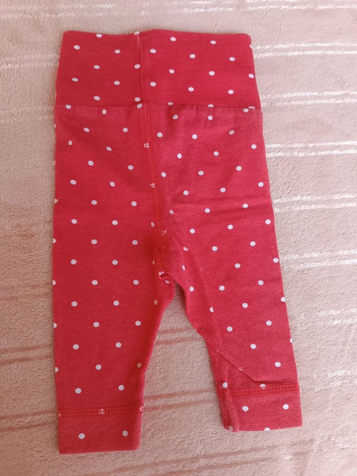 🔸 Legging rouge à pois blancs - Disney 0 / 1 Mois🔸 - photo numéro 6