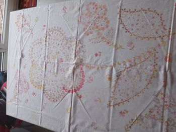 nappe rectangulaire motif grande fleur