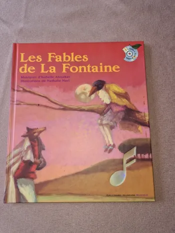 Livre les fables de la fontaine avec CD
