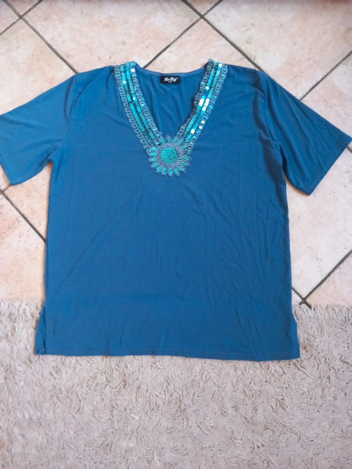 🚪tunique tunisienne T42 polyester elasthan Nelly Paris