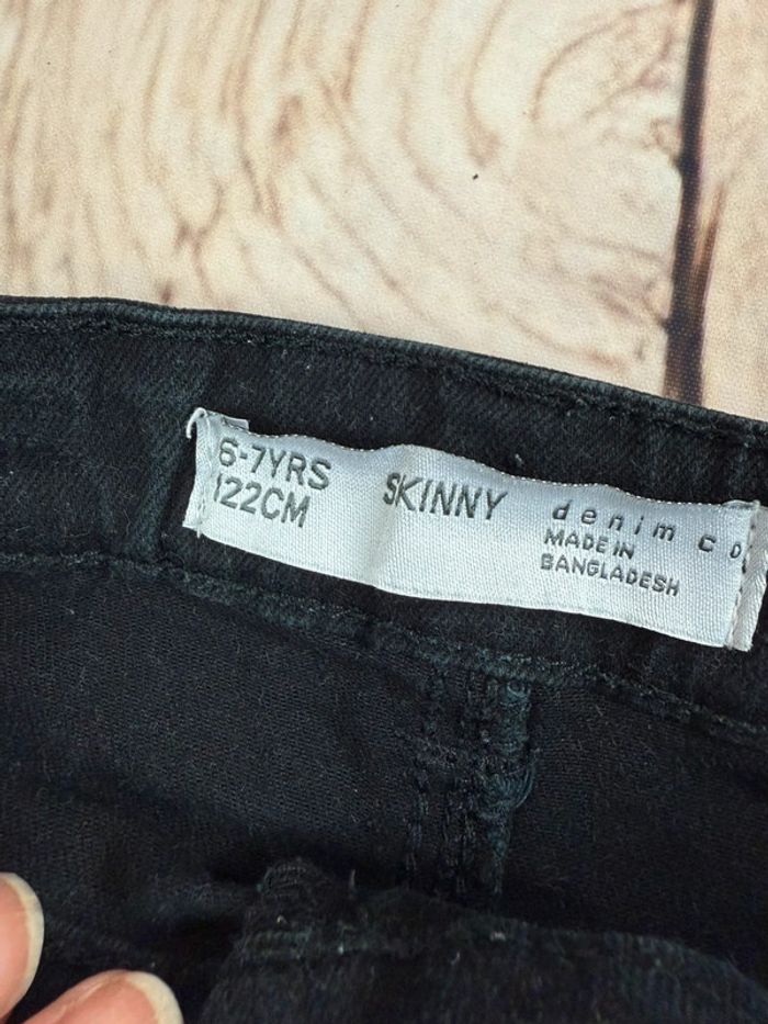 Bermuda en jeans noir coupe Skinny pour garçon 6/7 ans - photo numéro 3