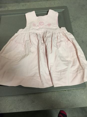 Robe en velours rose Jacadi 12 mois