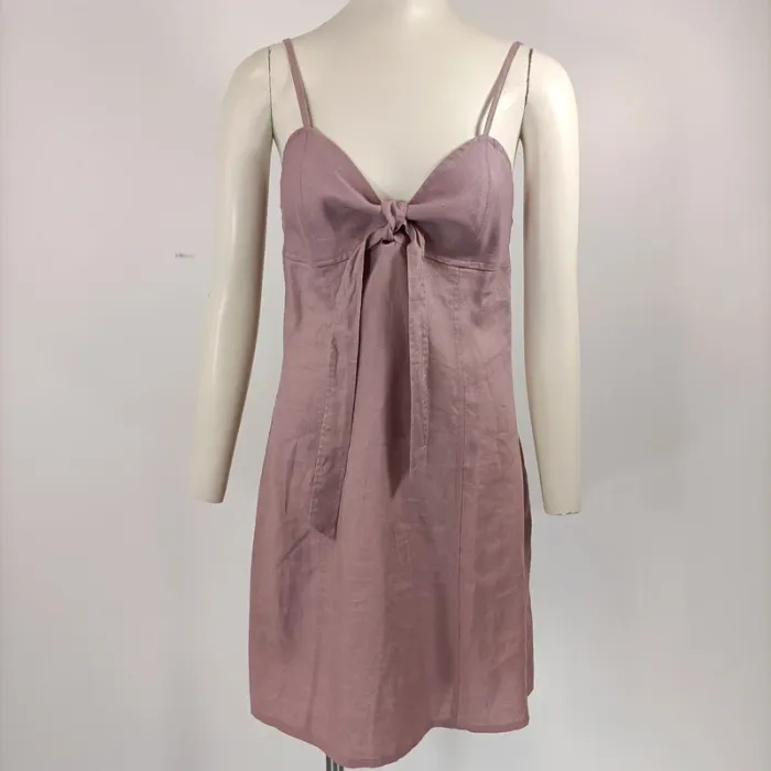 Ensemble Robe veste en Lin - Rose Parme vintage T40 - A201 - photo numéro 11