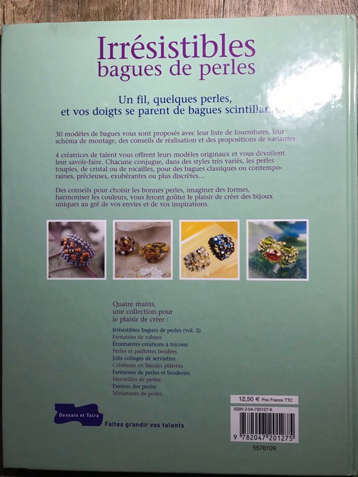 Livre création bagues en perles - photo numéro 2