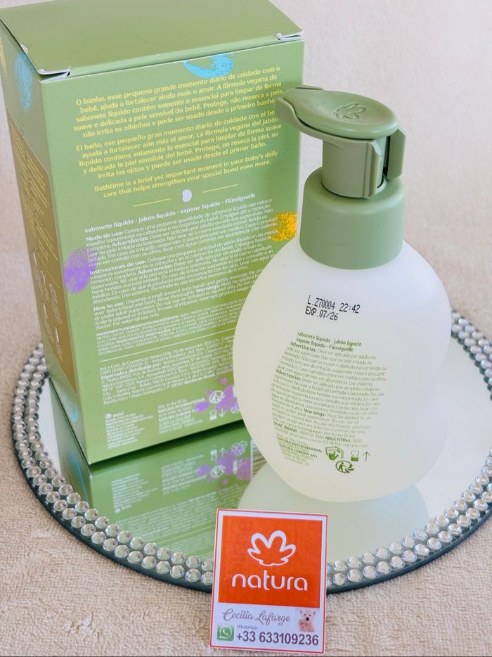Savon liquide, gel pour bébé Natura Mamãe e Bebê