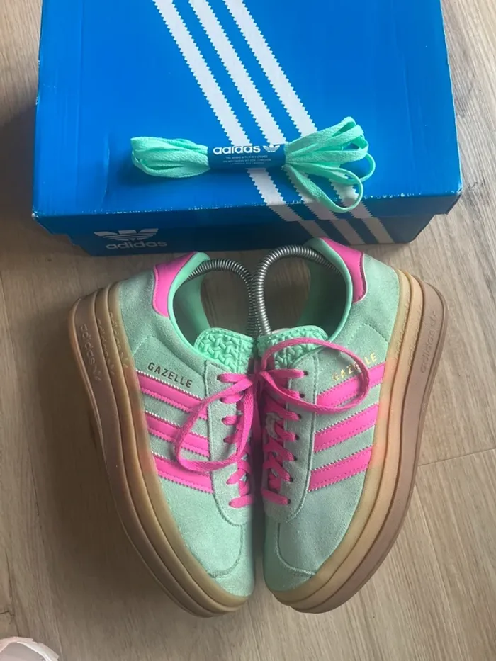 Adidas Gazelle Bold Pulse Mint Pink Taille 36,5