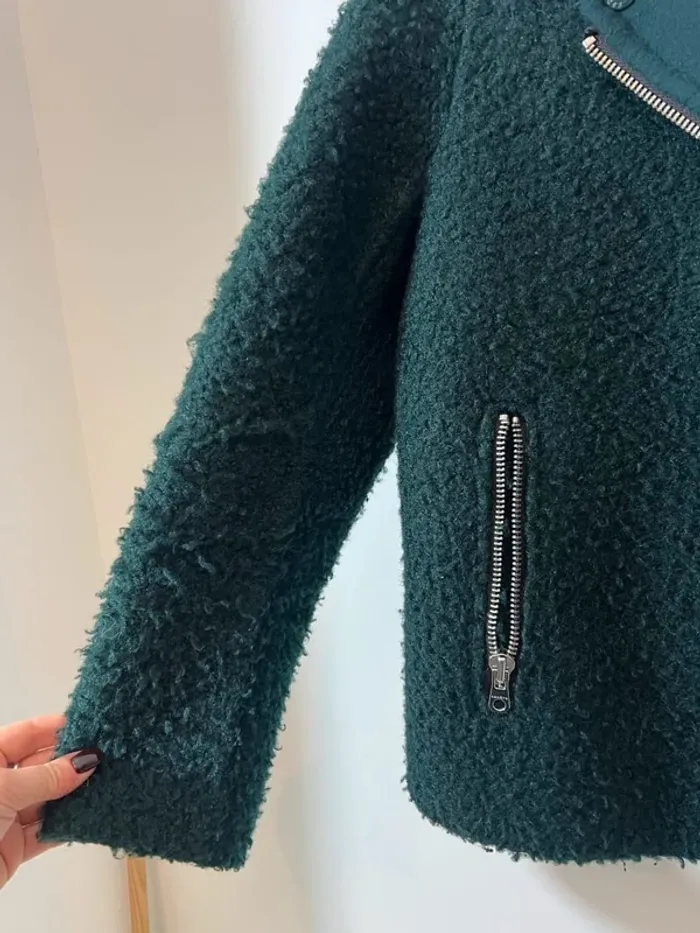Manteau Sandro vert foncé - photo numéro 5