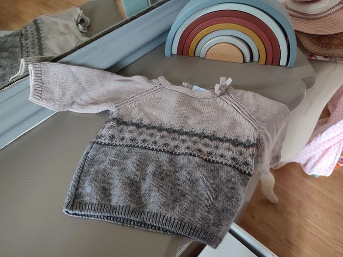 Pull chaud chamois 6 mois Jacadi