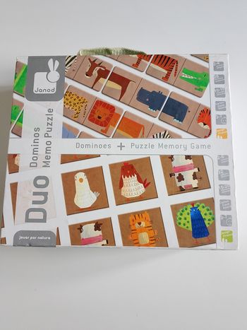 Duo domino memo puzzle janod complet