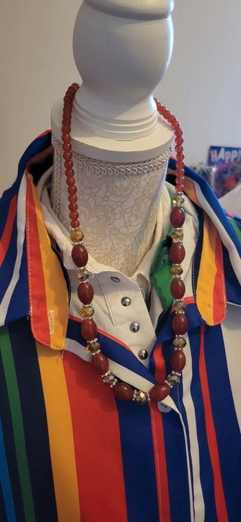 Collier perles corail