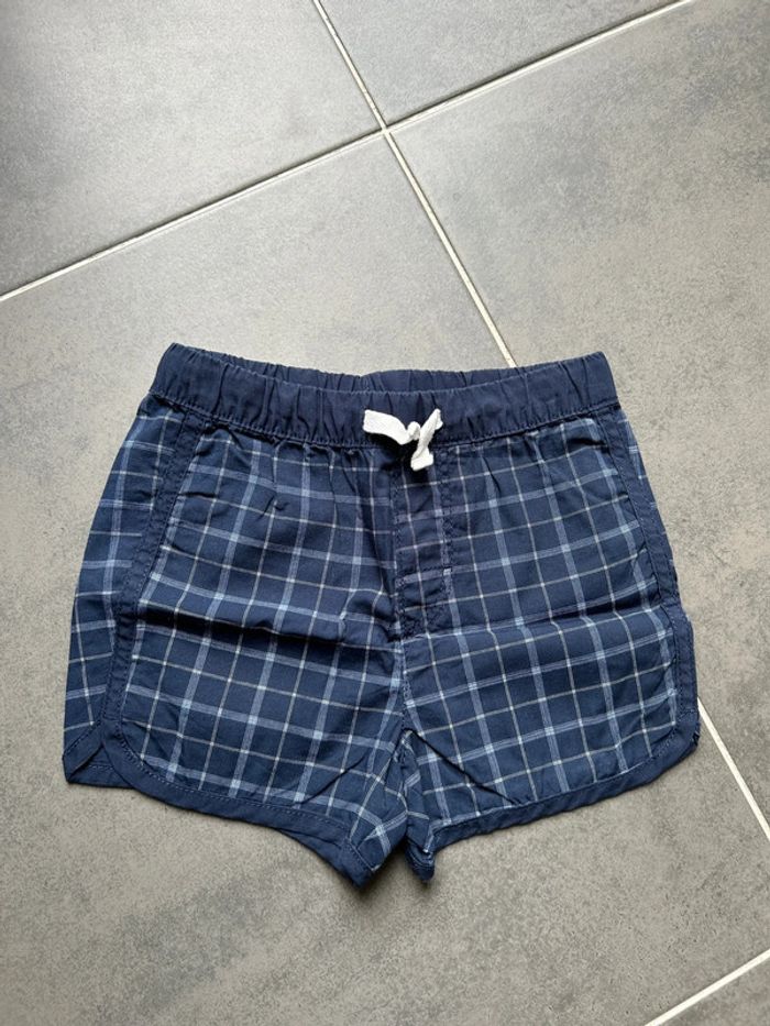 Short léger à carreaux marine garçon H&M