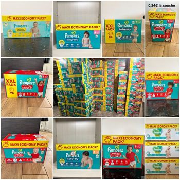 Couches Pampers - Tailles 2 à 8