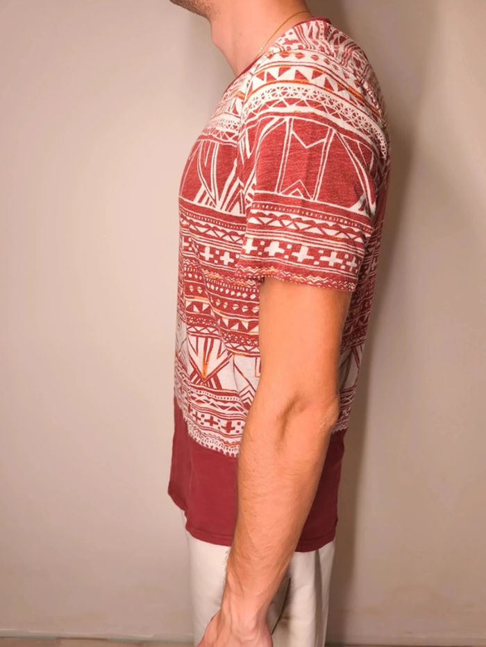 T-shirt Hollister Homme Taille L Rouge Motif - photo numéro 4