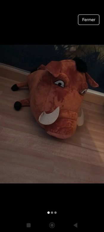 Grosse peluche Pumba
