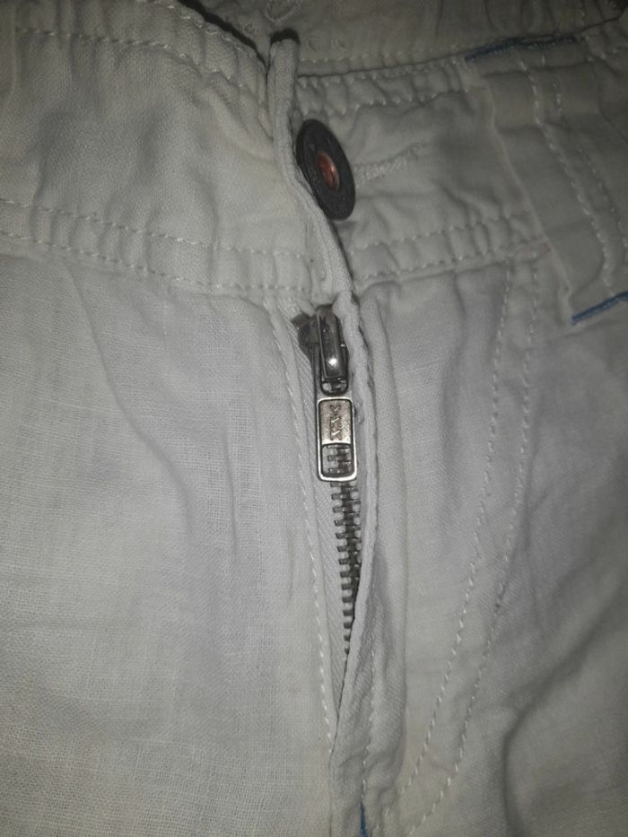 Short pépé jeans blanc crème 8 ans - photo numéro 5