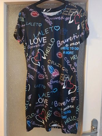 Robe imprimé néon