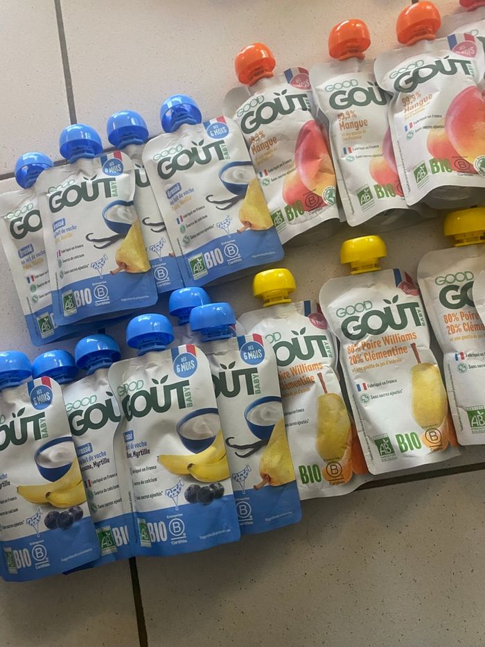 Lot de 20 compotes et 2 petits pots bio - photo numéro 2