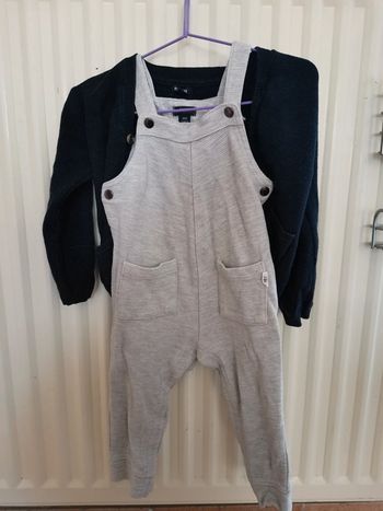 Salopette et gilet 18 mois