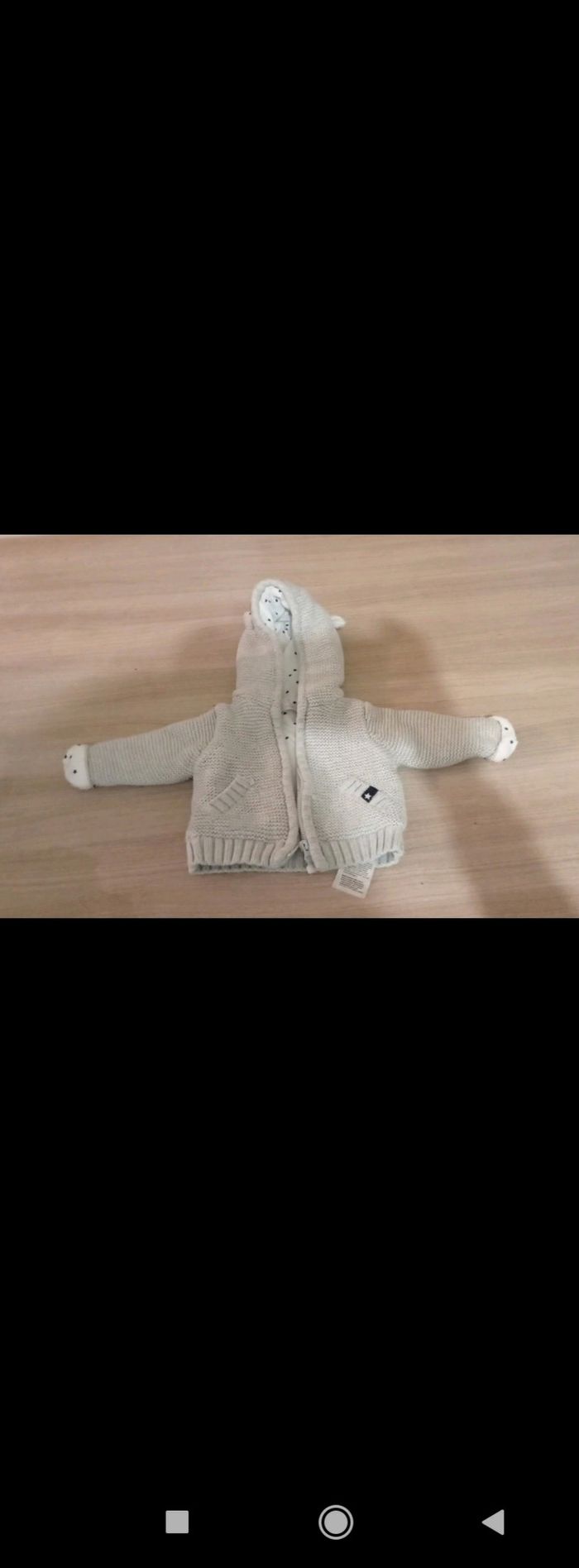 Manteau taille 1 mois