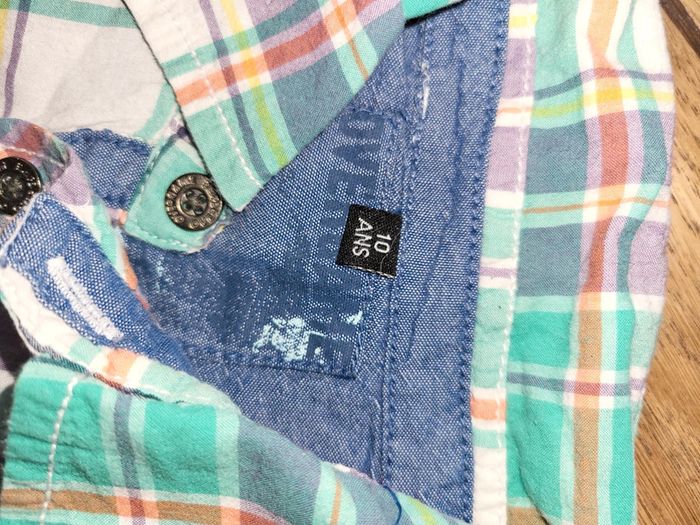 Polo façon chemise garçon 10ans - photo numéro 3