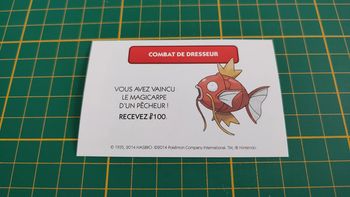 Combat de dresseur Magicarpe pièce détachée jeu de société Monopoly Pokémon édition de Kanto #C43