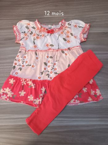 Robe + legging T12mois