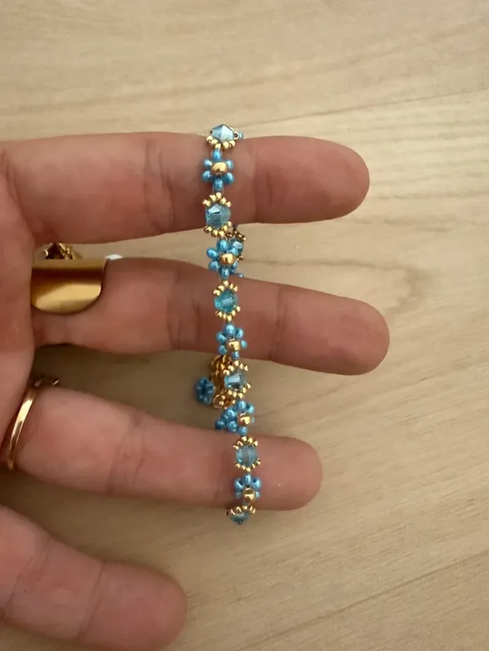 Bracelet perles fleurs Marguerites - photo numéro 3