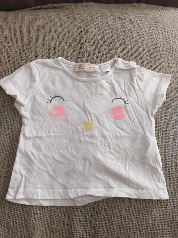 T-shirt fille 3/6 mois Zara excellent état