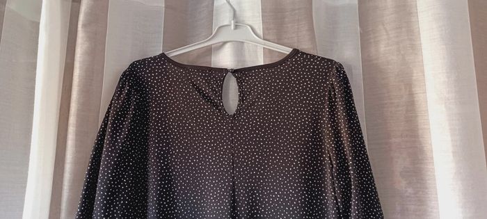 Robe femme noire à petits pois blanc Cache Cache taille M - photo numéro 6