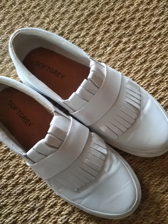 Chaud femme Mocassins Blanc - photo numéro 2