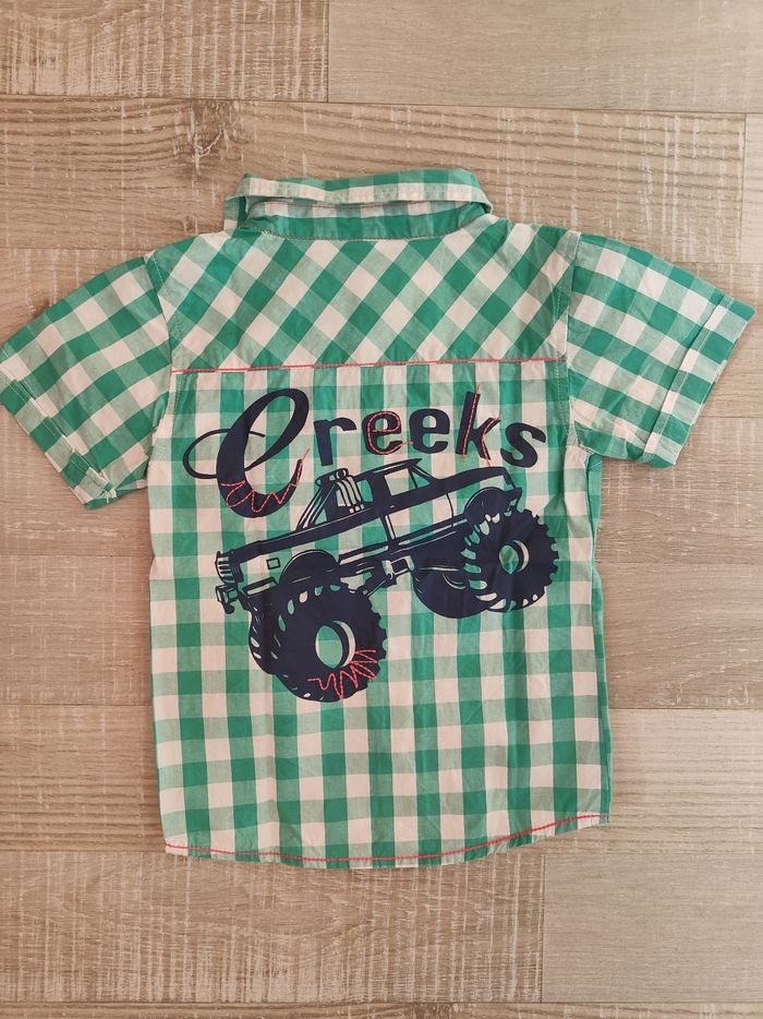 Chemise creeks 36 mois vert a carreaux - photo numéro 3