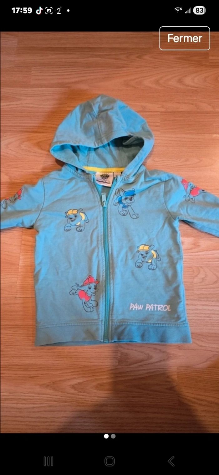 Gilet pat.patrouille 4 ans