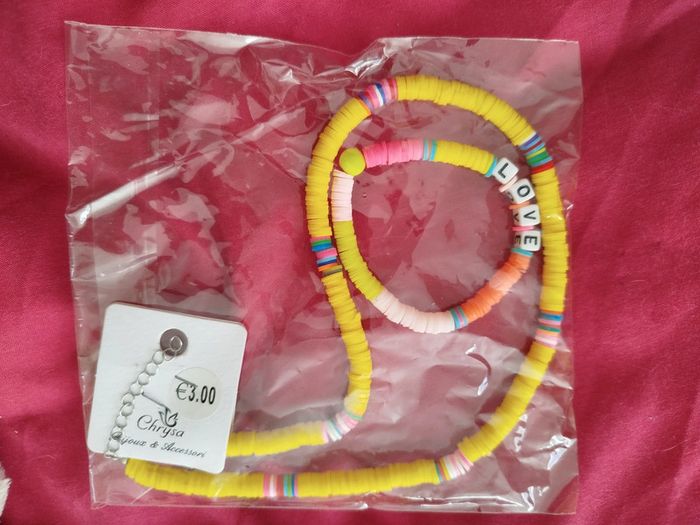 Bracelet Love et collier ensemble neuf avec étiquette - photo numéro 4