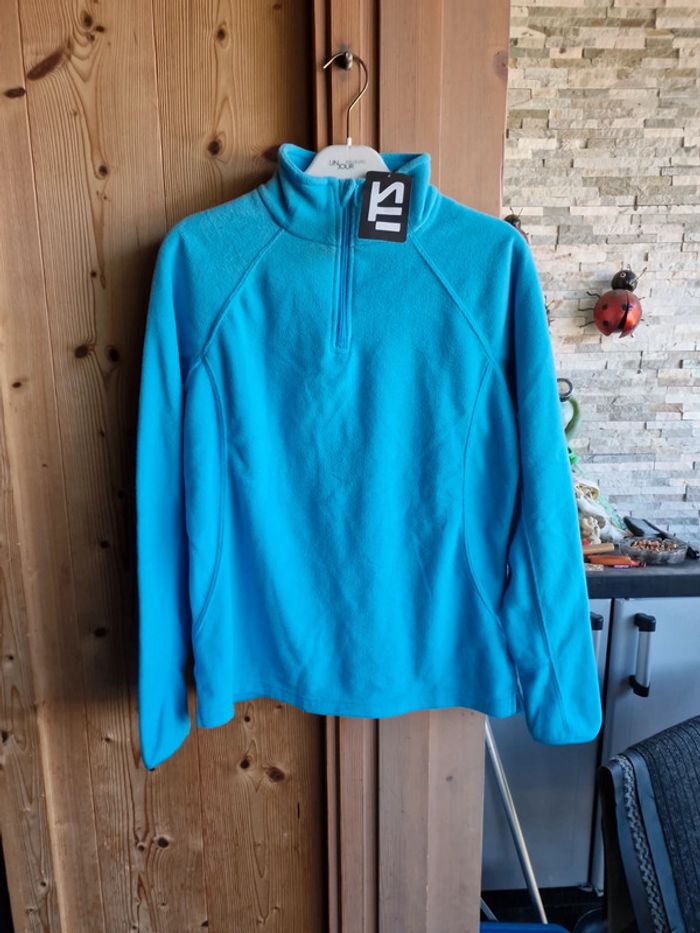 Pull polaire bleu clair ITS neuf avec étiquette _ taille M