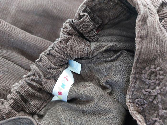 Jupe en velours côtelé marron taille réglable 4 ans fille - photo numéro 3