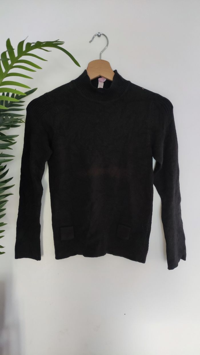 Pull col montant fille