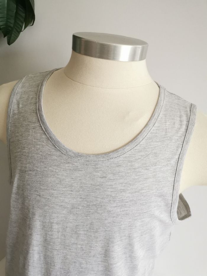Tee-shirt sans manches, débardeur gris chiné NPO Taille XL - photo numéro 3