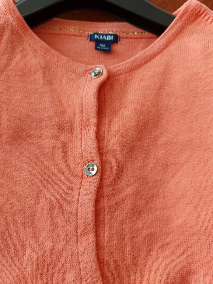 Gilet orange 10 ans Kiabi - photo numéro 4