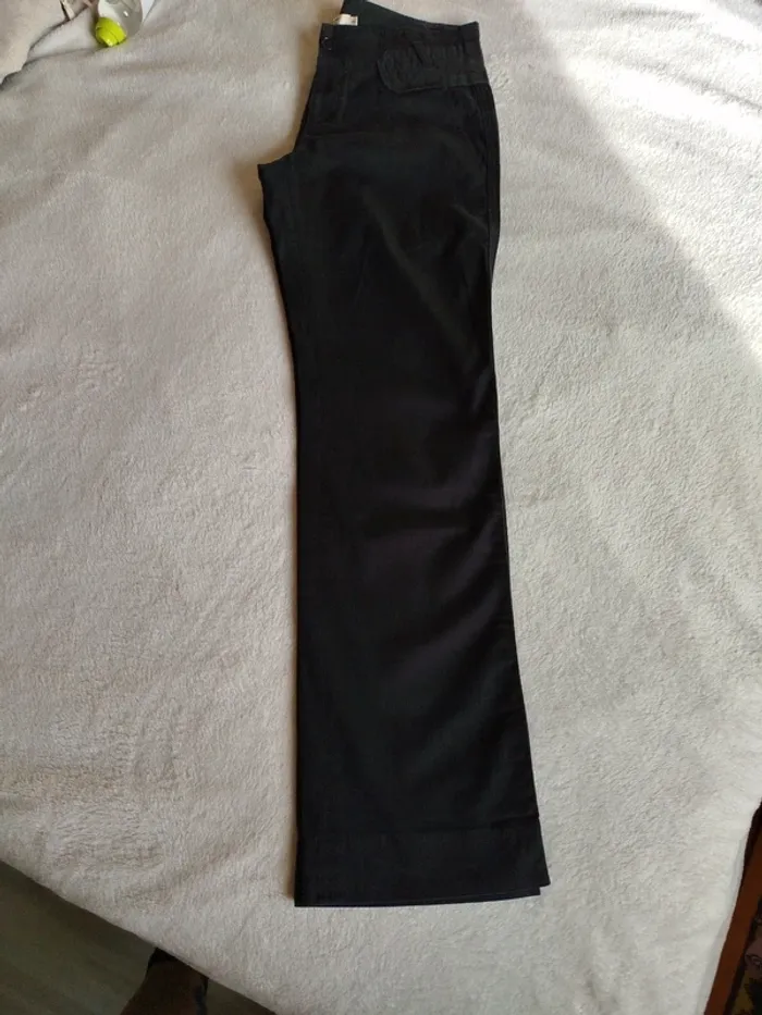 Pantalon droit noir femme Comptoir des Cotonniers taille