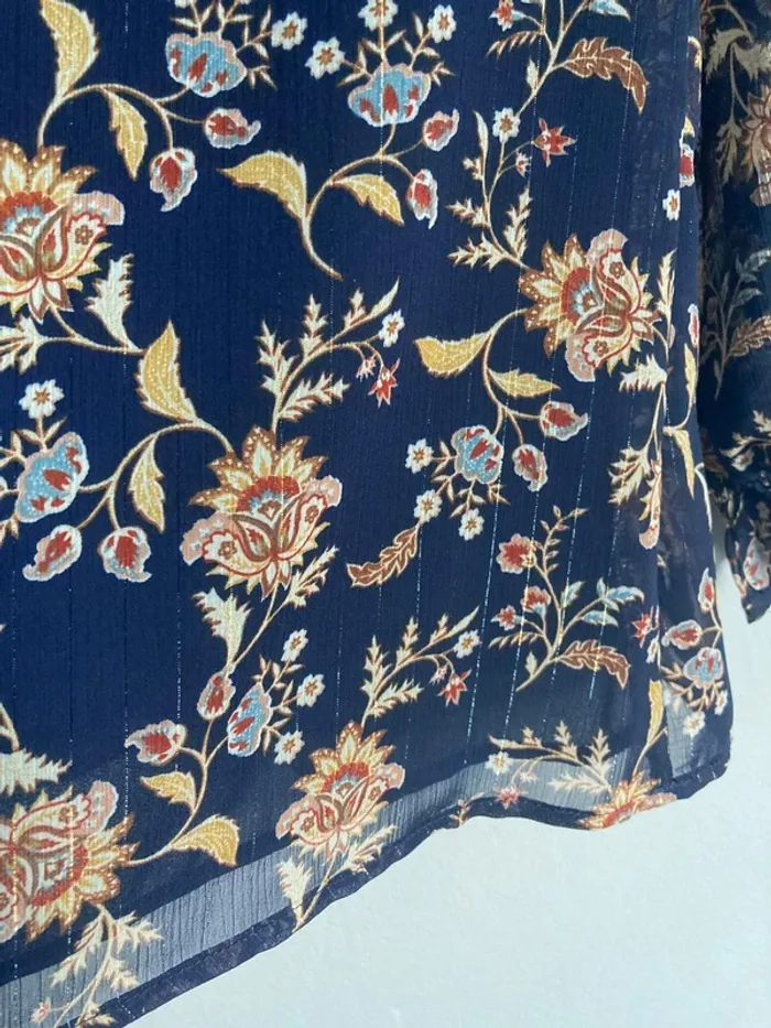 Blouse imprimé cachemire Paprika – Taille 2 – Neuve - photo numéro 9