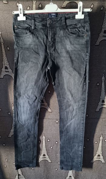 Jean slim fit noir gris taille XS 14ans