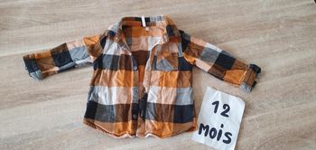 Chemise manches longues 12mois 74cm garçon