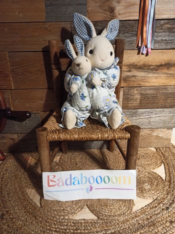 Peluche lapin minouche tbe