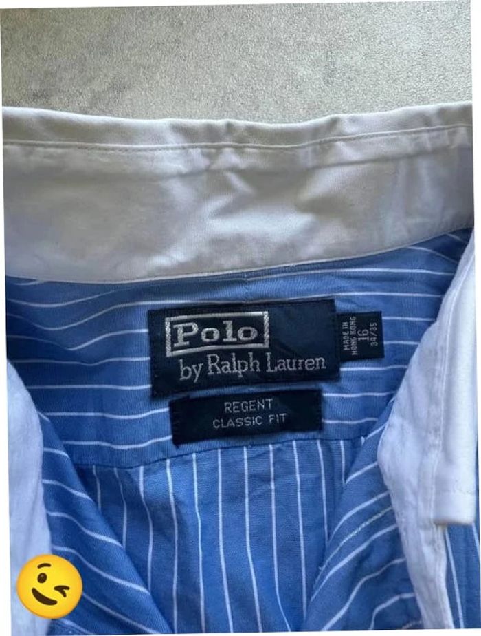 Chemise Ralph Lauren manche longue Taille L bleu Homme Men CHE75 - photo numéro 2
