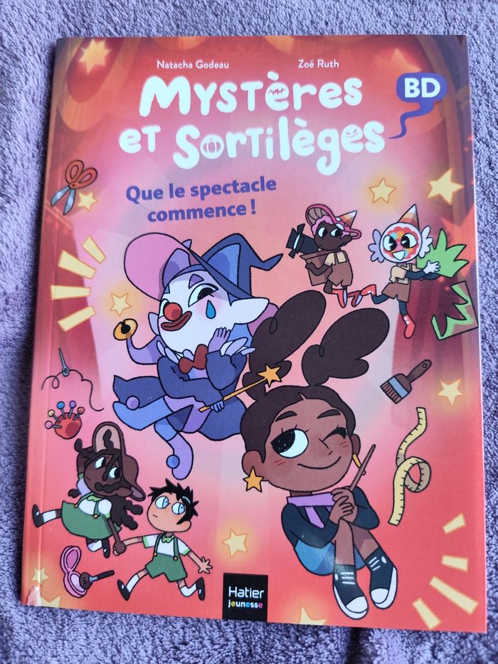 lot de 3 bandes dessinées Mystères et Sortilèges premieres lectures cp ce1 natacha godeau - photo numéro 3