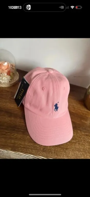 Casquette rose ralph lauren neuve