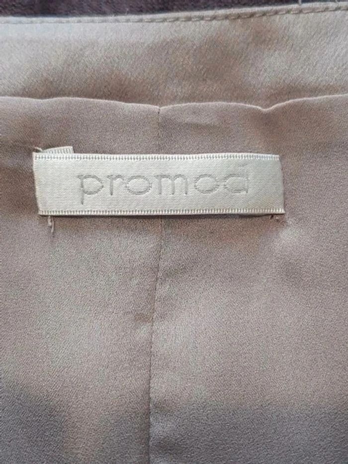 Robe droite Promod sans manche multicolore satinée taille 38 - photo numéro 14